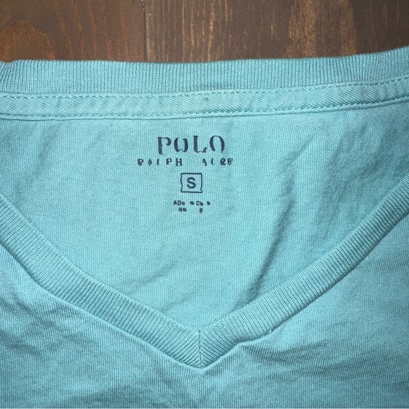 POLO men’s turquoise t-shirt - Picture 6 of 6
